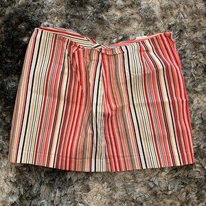 A. Byer Mini Skirt Sz 13  Pink/White stripe Pattern.
